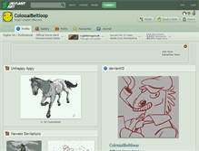 Tablet Screenshot of colossalbeltloop.deviantart.com