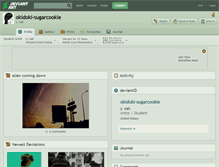 Tablet Screenshot of okidoki-sugarcookie.deviantart.com