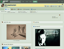 Tablet Screenshot of girl-anachronism.deviantart.com