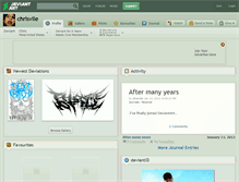 Tablet Screenshot of chrisvile.deviantart.com