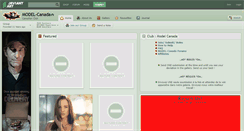 Desktop Screenshot of model-canada.deviantart.com