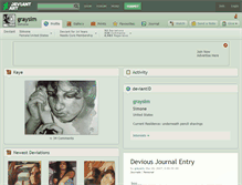 Tablet Screenshot of graysim.deviantart.com