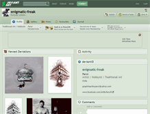 Tablet Screenshot of enigmatic-freak.deviantart.com