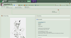 Desktop Screenshot of missykitty0115.deviantart.com