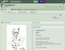 Tablet Screenshot of missykitty0115.deviantart.com