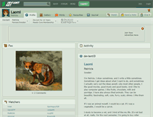 Tablet Screenshot of laomi.deviantart.com