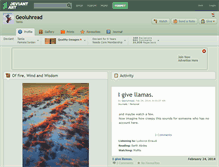 Tablet Screenshot of geoluhread.deviantart.com