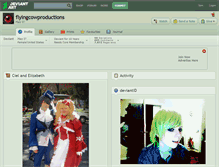 Tablet Screenshot of flyingcowproductions.deviantart.com
