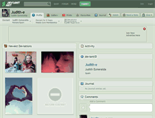 Tablet Screenshot of judith-e.deviantart.com