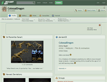 Tablet Screenshot of colossaldragon.deviantart.com