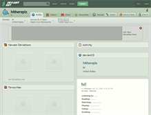Tablet Screenshot of hithereplz.deviantart.com