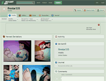 Tablet Screenshot of firestar335.deviantart.com