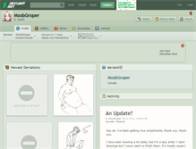 Tablet Screenshot of moobgroper.deviantart.com