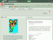 Tablet Screenshot of kylieluvsbunnylola.deviantart.com