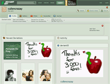 Tablet Screenshot of cullencrazay.deviantart.com