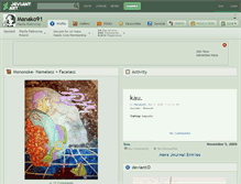 Tablet Screenshot of manako91.deviantart.com
