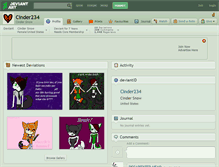 Tablet Screenshot of cinder234.deviantart.com