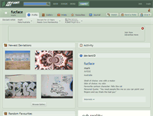 Tablet Screenshot of fucface.deviantart.com