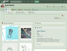 Tablet Screenshot of korat-nibelan.deviantart.com