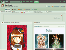 Tablet Screenshot of dientjeart.deviantart.com