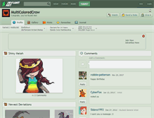Tablet Screenshot of multicoloredcrow.deviantart.com