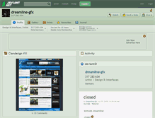 Tablet Screenshot of dreamline-gfx.deviantart.com