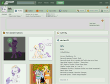 Tablet Screenshot of iirk.deviantart.com