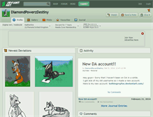 Tablet Screenshot of diamondpowerzdestiny.deviantart.com