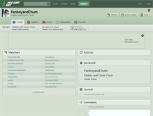 Tablet Screenshot of fanboyandchum.deviantart.com