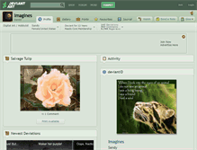 Tablet Screenshot of imagines.deviantart.com