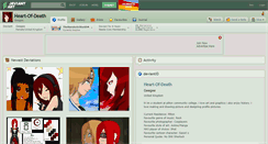 Desktop Screenshot of heart-of-death.deviantart.com