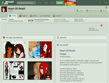 Tablet Screenshot of heart-of-death.deviantart.com