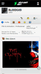 Mobile Screenshot of bl00dg0d.deviantart.com