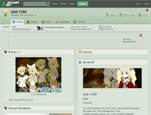 Tablet Screenshot of ichii-1350.deviantart.com