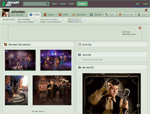 Tablet Screenshot of johnmon.deviantart.com