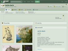 Tablet Screenshot of jackie-marie.deviantart.com
