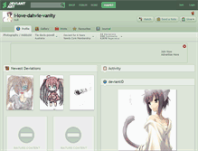 Tablet Screenshot of i-love-dahvie-vanity.deviantart.com