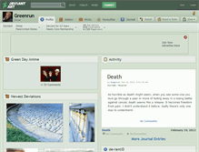 Tablet Screenshot of greenrun.deviantart.com