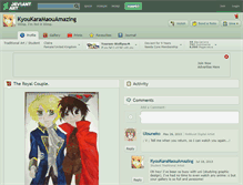 Tablet Screenshot of kyoukaramaouamazing.deviantart.com