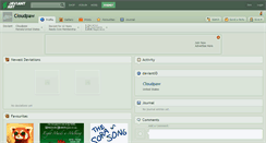 Desktop Screenshot of cloudpaw.deviantart.com