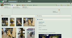 Desktop Screenshot of gokufan13.deviantart.com