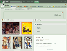 Tablet Screenshot of dajilin.deviantart.com