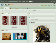 Tablet Screenshot of carlos1170.deviantart.com