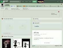 Tablet Screenshot of lolalita.deviantart.com