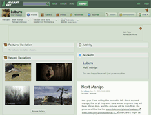 Tablet Screenshot of luburu.deviantart.com