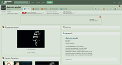 Desktop Screenshot of daemon-spyder.deviantart.com