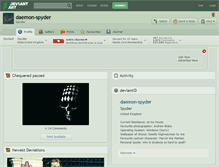 Tablet Screenshot of daemon-spyder.deviantart.com