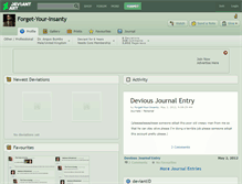 Tablet Screenshot of forget-your-insanty.deviantart.com