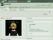 Tablet Screenshot of extremenick.deviantart.com