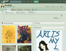 Tablet Screenshot of dewdrop6.deviantart.com
